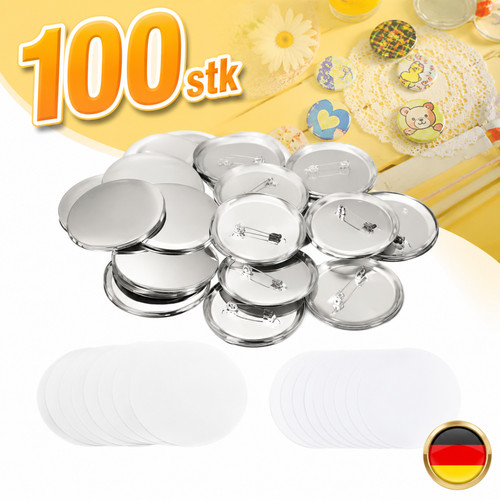 100 stk buttonrohlinge für - 100,
