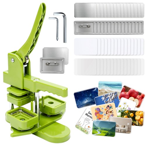 Square button maker 60x40mm - square,